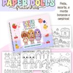 🖤🤍 PACK PAPER DOLLS (Versão para Colorir) - LANÇAMENTO 🖤🤍