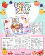 🖤🤍 PACK PAPER DOLLS (Versão para Colorir) - LANÇAMENTO 🖤🤍 - Imagem 2