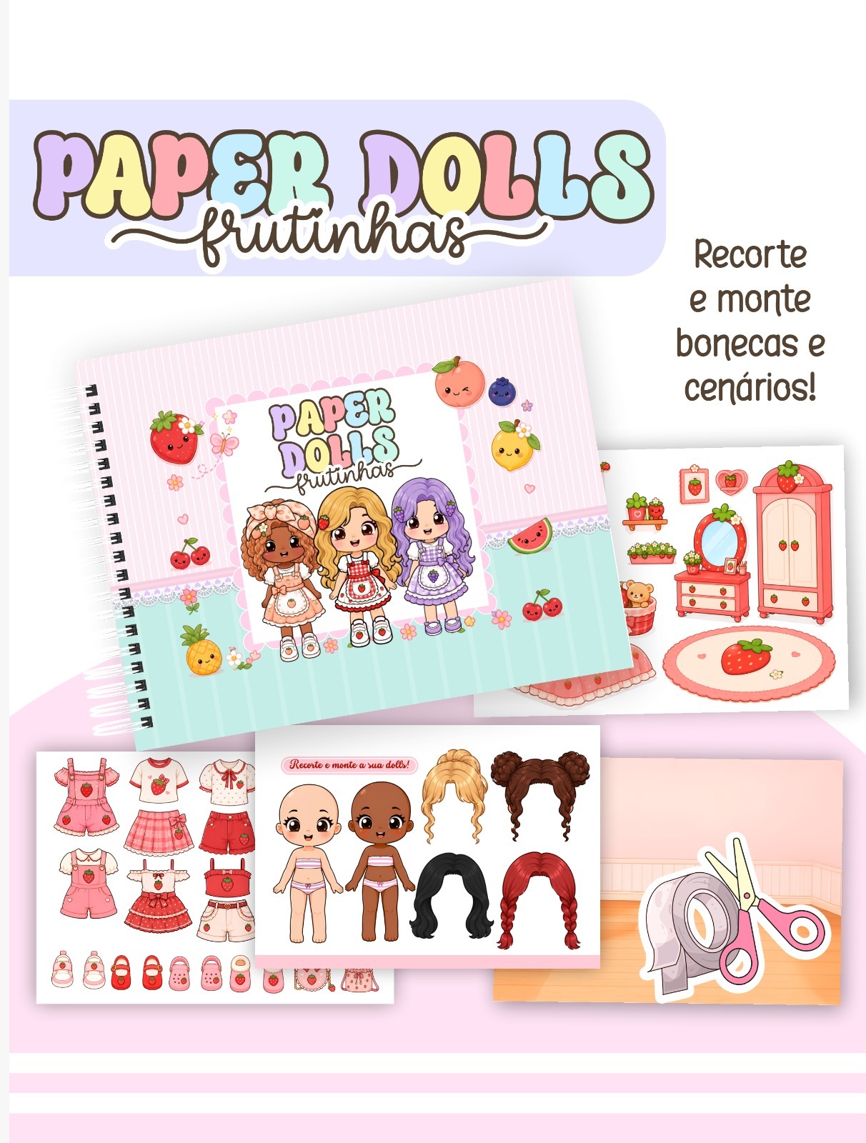 1 💜🩷 PACK PAPER DOLLS (Versão COLORIDA! ) - LANÇAMENTO💜🩷 - Imagem 1