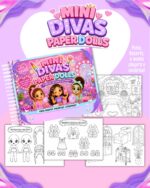 🖤🤍 PACK PAPER DOLLS (Versão para Colorir) - LANÇAMENTO 🖤🤍 - Imagem 6