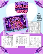 🖤🤍 PACK PAPER DOLLS (Versão para Colorir) - LANÇAMENTO 🖤🤍 - Imagem 8